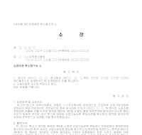 소장 (영영처분취소청구) 소장 (영영처분취소청구)